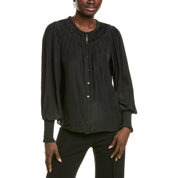 Ramy Brook womens  Walter Blouse, s, Black