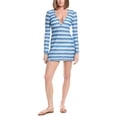 thumbnail image 1 of Ramy Brook womens  Zig Zag Cassie Cover-Up Dress, s, Blue, 1 of 3