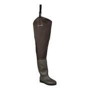 Frogg Toggs Rana II Bootfoot Hip Waders for Men, PVC Waders for Fishing, Felt, Brown, Size 10