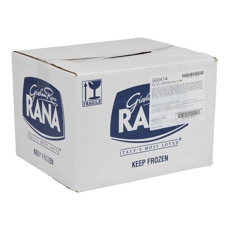 Rana Meal Solutions Fresh Frozen Lobster Ravioli, 3 Pound - 2 per