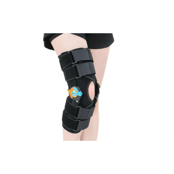 Ranaliye Hinged ROM Knee Braces Adjustable Knee Immobilizer Side Stabilizers Torn Meniscus Orthosis for Arthritis Meniscus Tear Post OP Recovery