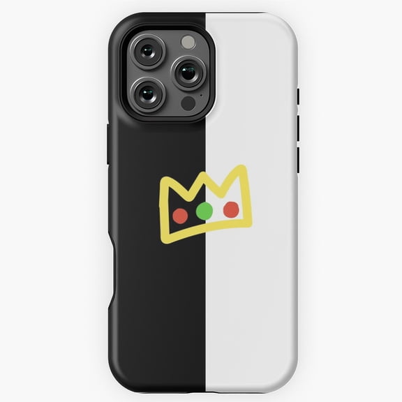 Ranboo Crown Half Long Version Art Phone Case for iPhone 16 15 14 13 12 11 Pro Max