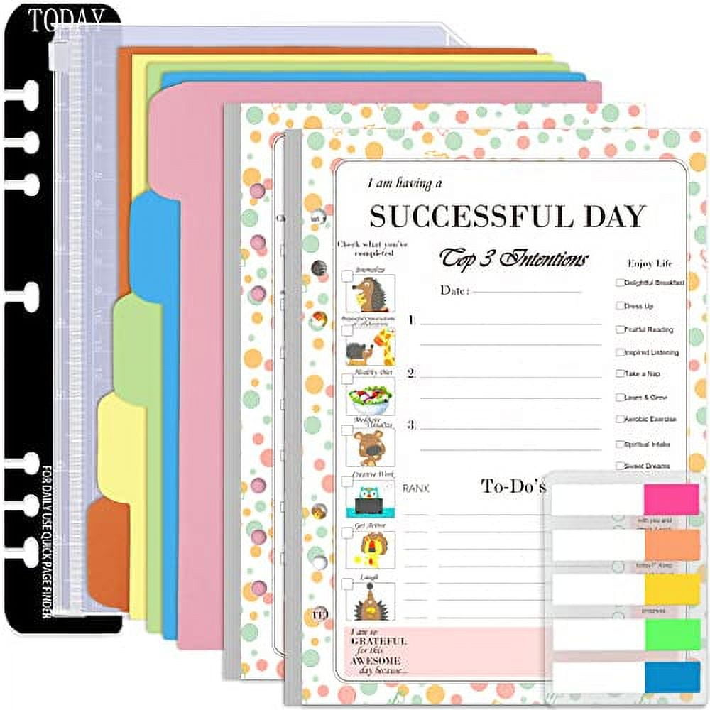 Rancco A5 Planner Inserts Daily Planner To Do List Refills, 90 Sheet