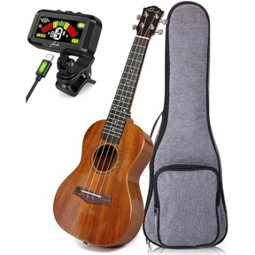 Ranch 23 Inch Concert Ukulele All Solid Mahogany Open Gloss Finish