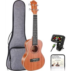 Ranch 23-Inch Concert Ukulele with Gig Bag and Rechargeable Tuner