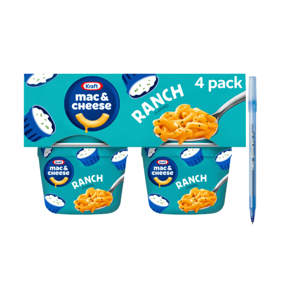 Ranch Flavored Mac & Cheese Macaroni and Cheese Dinner, Pack, Cups 8.2 oz