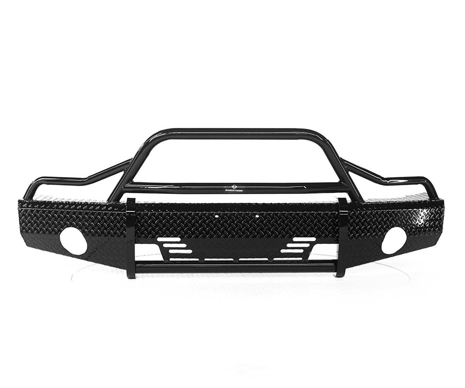 Ranch Hand BSG08HBL1 Summit BullNose Series Front Bumper Fits 07-13 Sierra 1500 Fits select: 2008-2009,2011-2013 GMC SIERRA