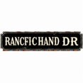 thumbnail image 1 of Ranch Hand Drive Metal Sign 16*4 Inches "RANCFICHAND DR (Ranch Hand)" Farm Rural Decor, 1 of 4