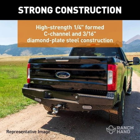 Ranch Hand SBD031BLL Sport Series Back Bumper Fits Ram 1500 Ram 2500 Ram 3500 Fits select: 2003,2005-2008 DODGE RAM 1500