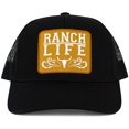 thumbnail image 1 of Ranch Life Mesh Trucker Baseball Cap Womens Unisex Cow Horse, 1 of 1
