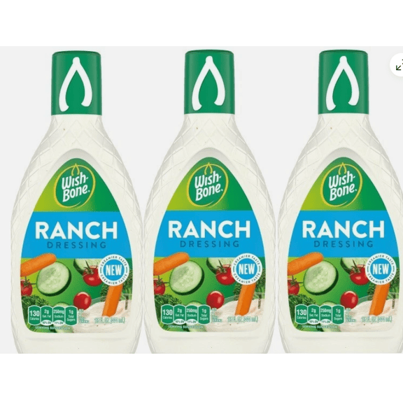 Ranch Salad Dressing, 3 Bottles, 15 Oz Each