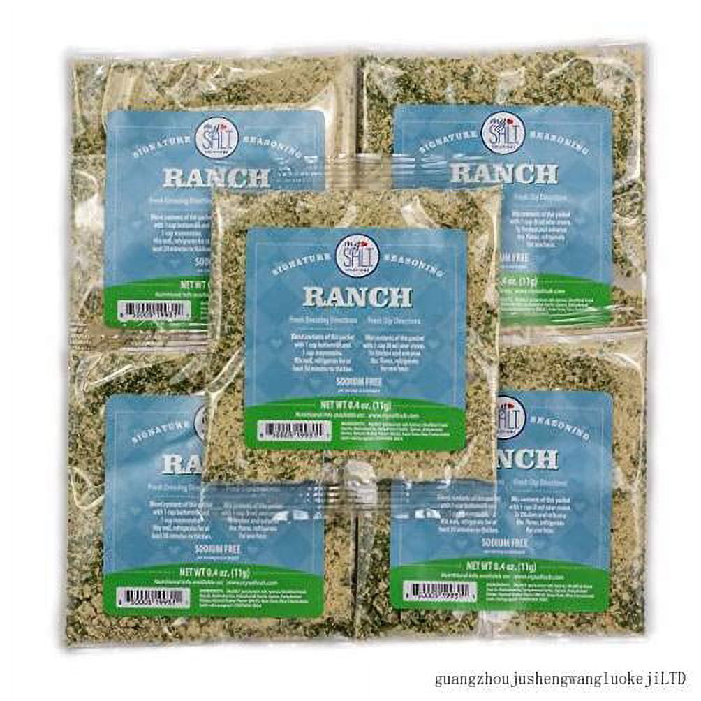 Ranch Salad Dressing & Seasoning Mix, Sodium Free, 5 Pack