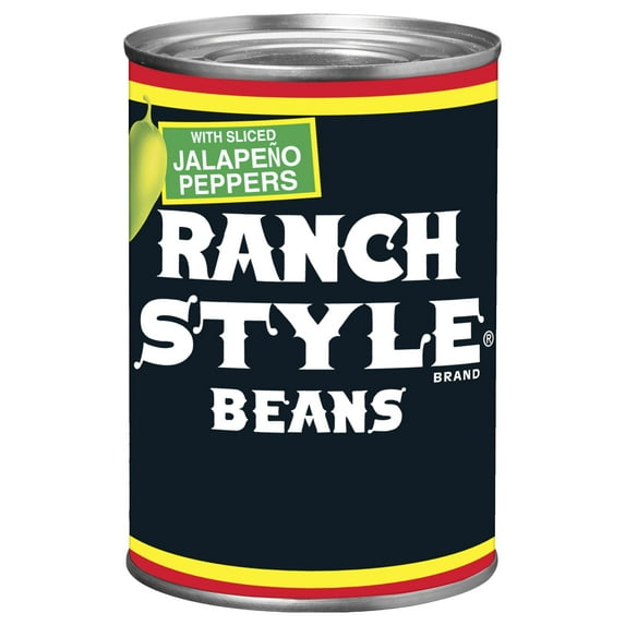 Ranch Style Beans With Sliced Jalapeno Peppers, Canned Beans, 15 oz.