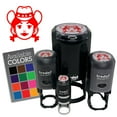 thumbnail image 1 of Rancher Cowgirl Cartoon Head Pigtails Hat Self-Inking Rubber Stamp for Stamping Ink Stamper Crafting Planners - 1/2 Inch Mini - Black Ink, 1 of 7