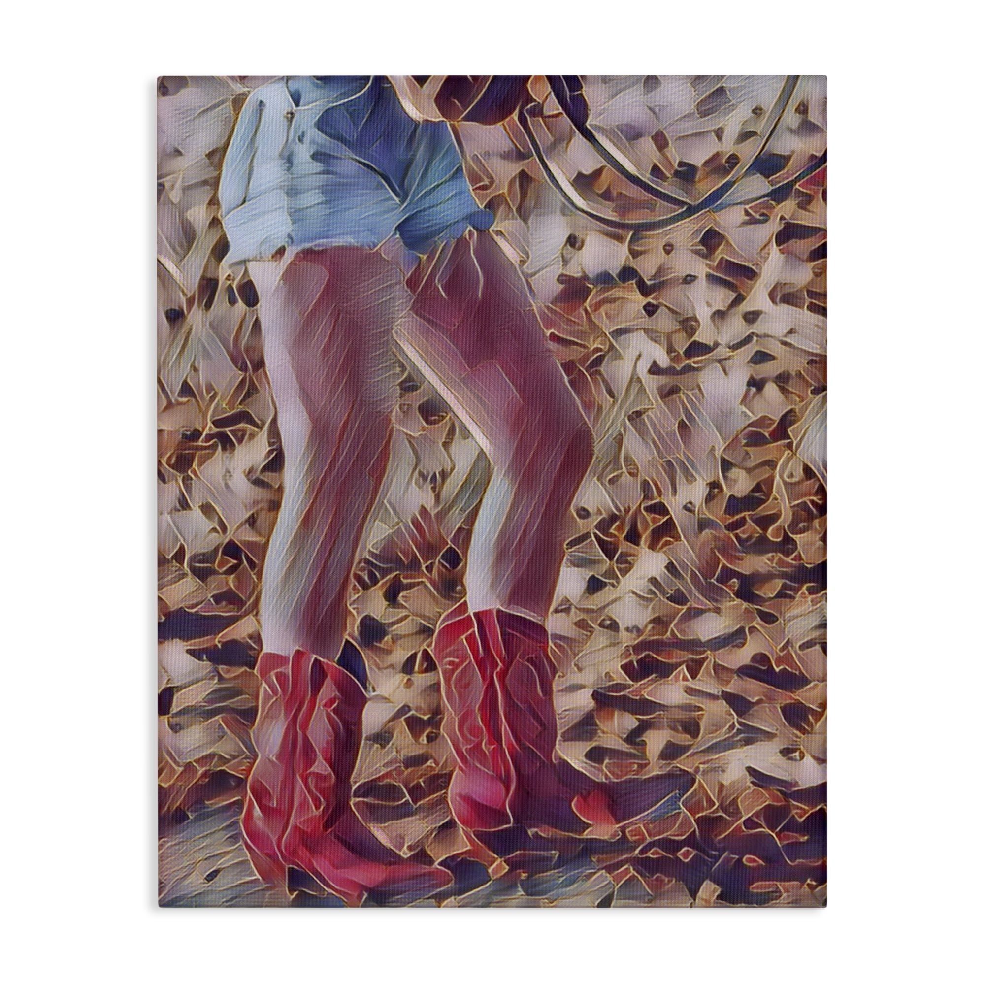 Rancher Gal Cowgirl Canvas Wall Art, design by Jesse Keith