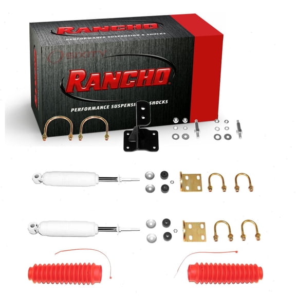 Rancho Front Steering Damper Kit compatible with Ford F-250 Super Duty 2005-2020