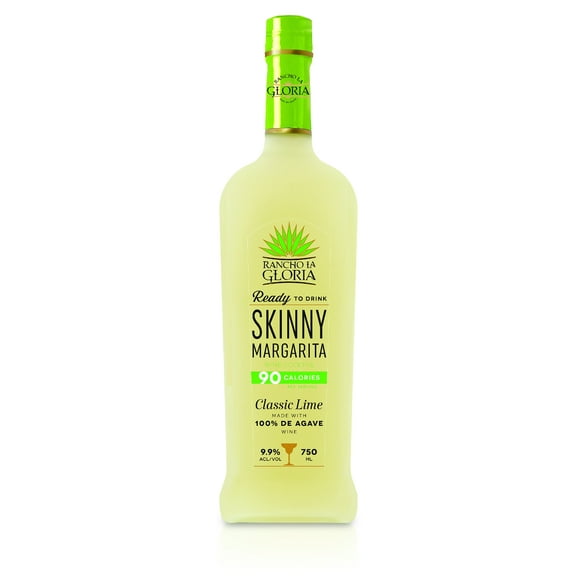 Rancho La Gloria Cocktail Skinny Margarita Wine Cocktail, 9.9% ABV, 750ml Glass Bottle, 5-150ml Servings