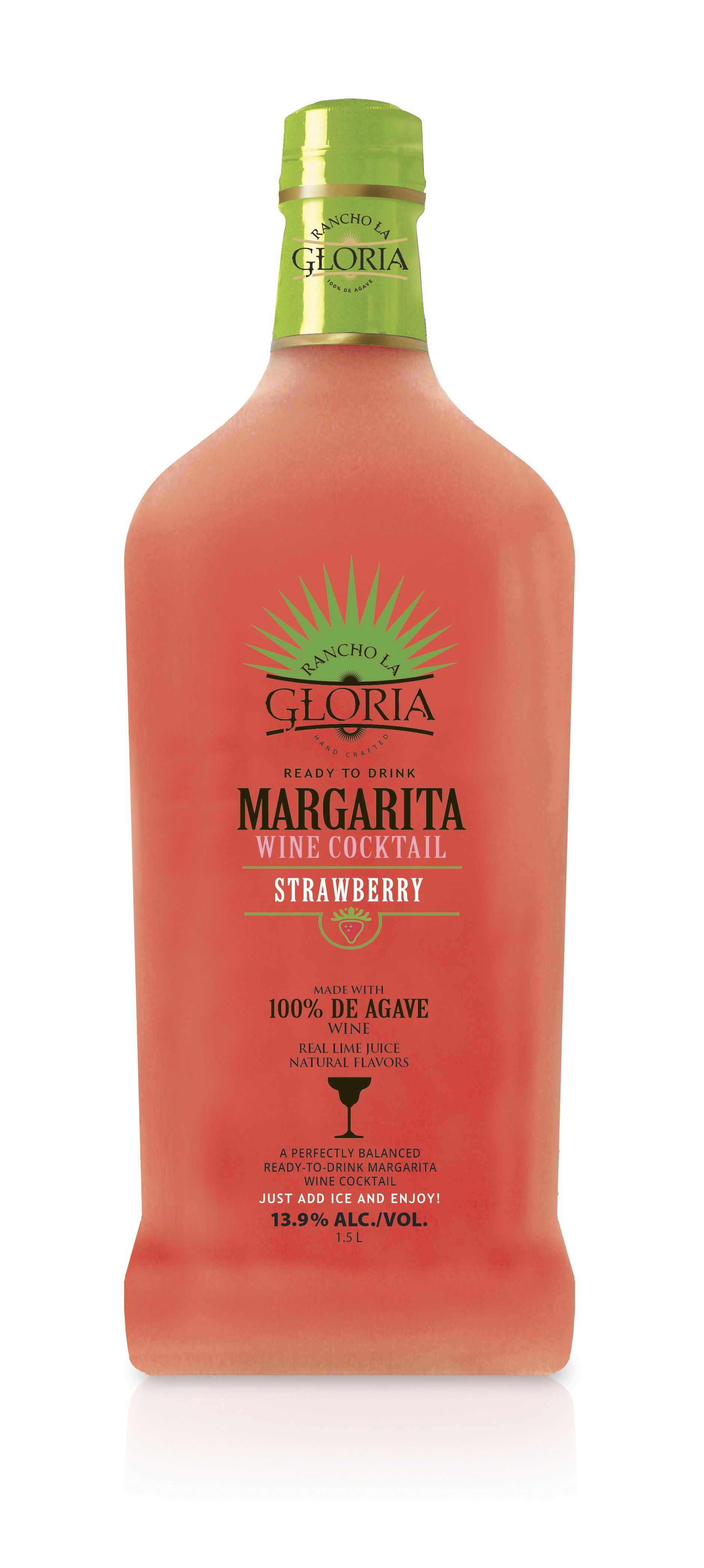 Rancho La Gloria, Strawberry Margarita Wine Cocktail, 13.9 ABV, 1.5L