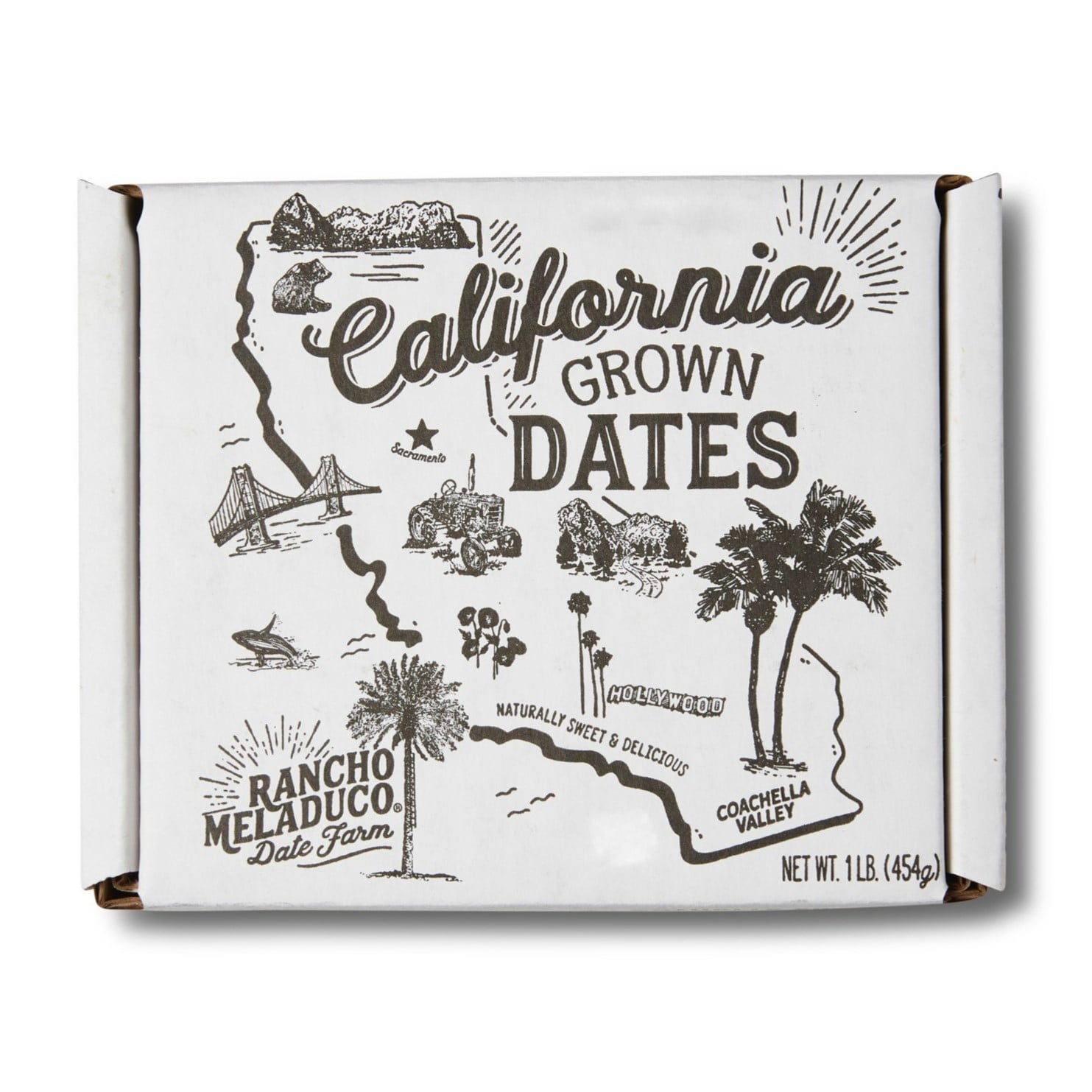 Rancho Meladuco California-Grown Medjool Dates, Whole Fresh Un