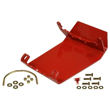 Rancho RS6222 Differential Glide Plate; Red; Steel; High Pinion; For Front Differential; Red Kit;