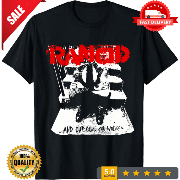 Rancid T-shirt And Out Come the Wolves Album - Licensed - New - Punk Band Tees, NEW INSTOCK-TH70568