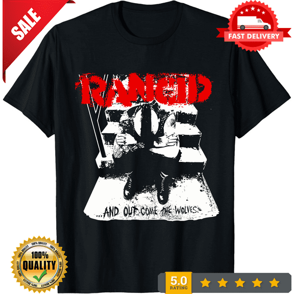 Rancid T-shirt And Out Come the Wolves Album - Licensed - New - Punk Band Tees, NEW TRENDING ITEM-TH70568