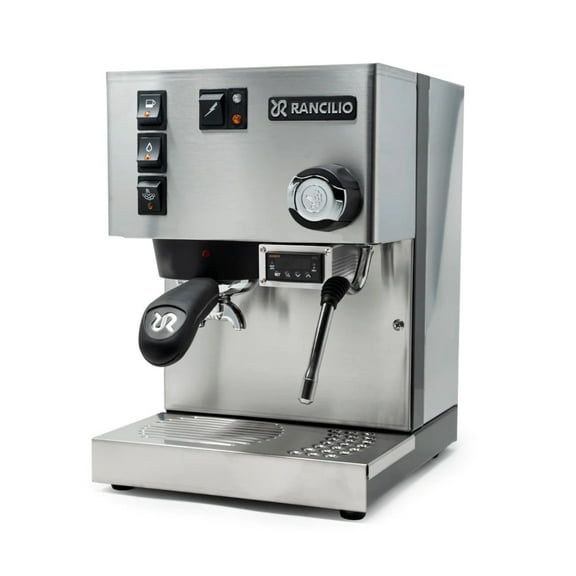 Rancilio Silvia Espresso Machine with PID | Pre-Infusion | Shot Timer | 2L (Stainless Steel)