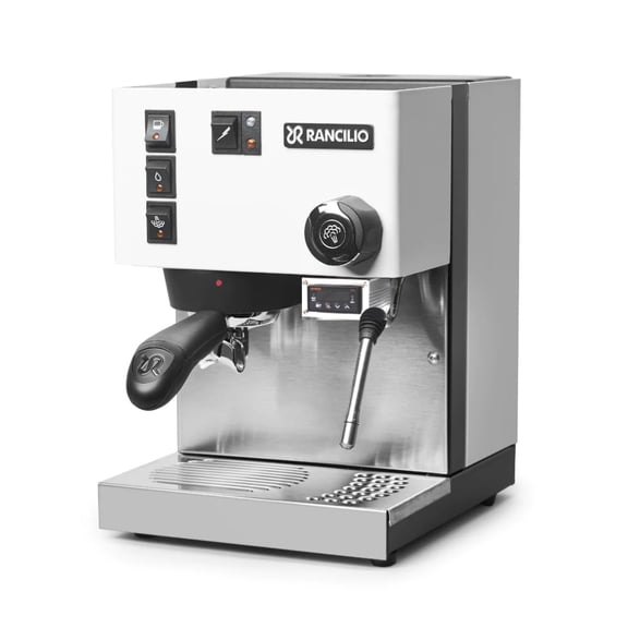 Rancilio Silvia Espresso Machine with PID | Pre-Infusion | Shot Timer | 2L (White)