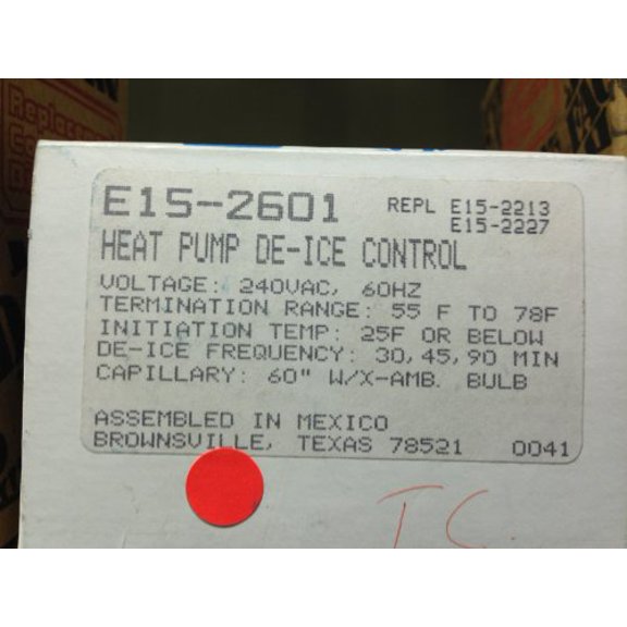Ranco E15-2601 DE-IceCTRL De-Ice Controller Replacement