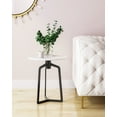 thumbnail image 1 of Rand Marble Side Table White  Black, 1 of 11