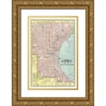 thumbnail image 1 of Rand McNally 13x18 Gold Ornate Wood Framed with Double Matting Museum Art Print Titled - Milwaukee Wisconsin - Rand McNally 1894, 1 of 4