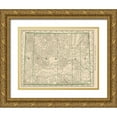 thumbnail image 1 of Rand McNally 18x15 Gold Ornate Wood Framed with Double Matting Museum Art Print Titled - Wyoming - Rand McNally 1879, 1 of 4