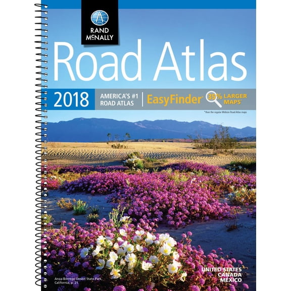 Pre-Owned Rand McNally 2018 Easyfinder Road Atlas: United States / Canada / Mexico