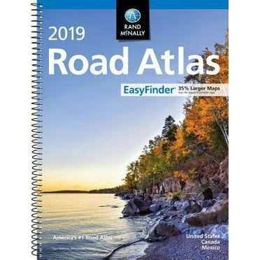 Pre-Owned Rand McNally 2019 Easyfinder Midsize Road Atlas (Spiral-bound) 0528019651 9780528019654