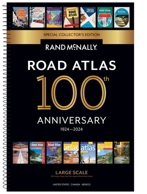 Road Atlas 2025年版 Large Scale Rand McNally Large Scale 2025 Road Atlas, 10.79