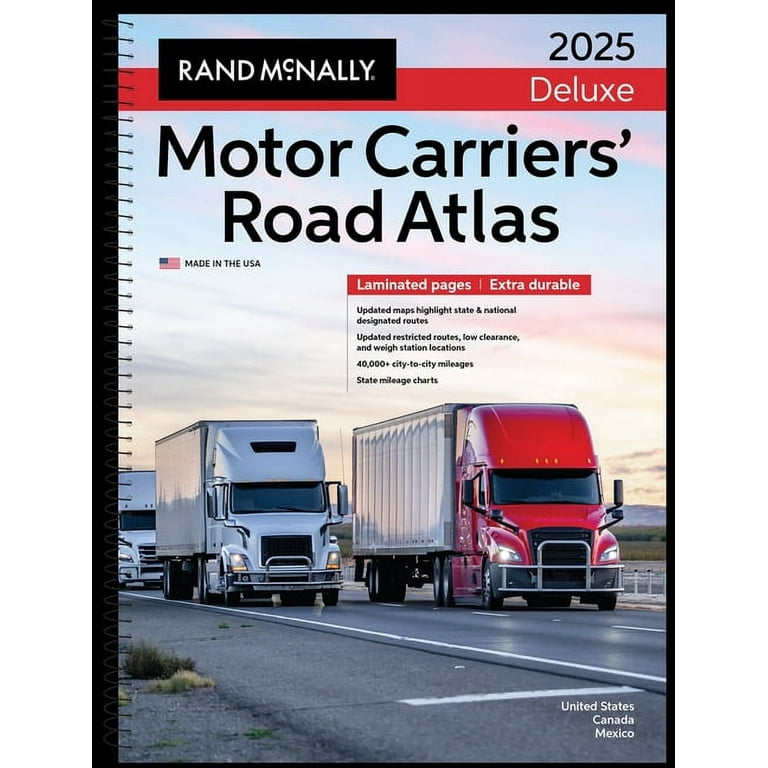 Rand McNally 2025 Deluxe Motor Carriers Road Atlas Rand McNally 2025 Deluxe Motor Carriers Road Atlas