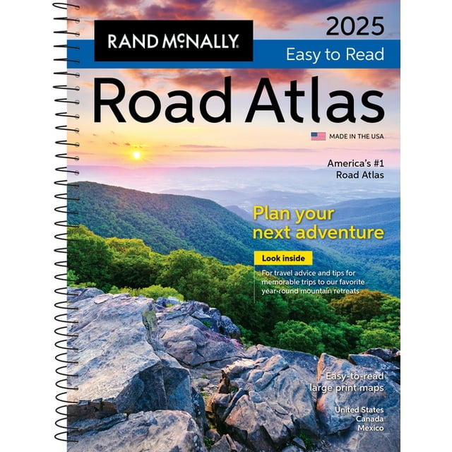 Rand McNally 2025 EasyToRead Midsize Road Atlas (Paperback)