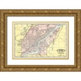 thumbnail image 1 of Rand McNally 24x17 Gold Ornate Wood Framed with Double Matting Museum Art Print Titled - Toledo Ohio - Rand McNally 1897, 1 of 4