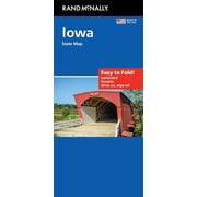 Rand McNally Easy to Fold Iowa State Laminated Map, Paperback