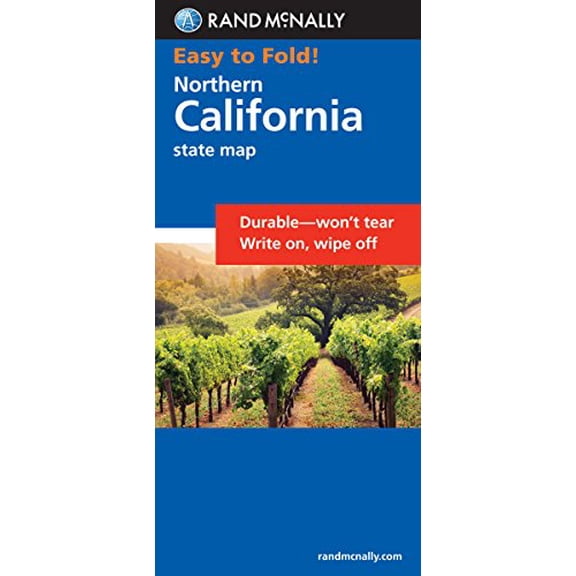 Pre-Owned Easy to Fold Northern California, 9780528994968, 0528994964, Paperback, Laminated Map edition