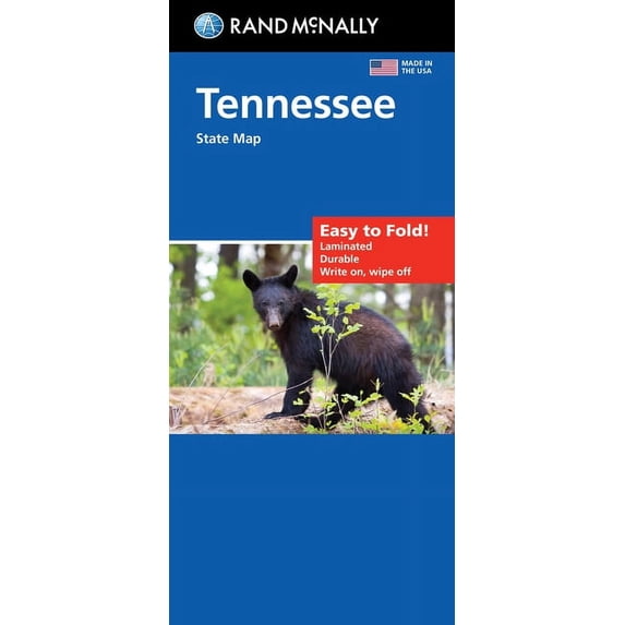 Rand McNally Easy to Fold: Tennessee State Laminated Map, (Paperback)