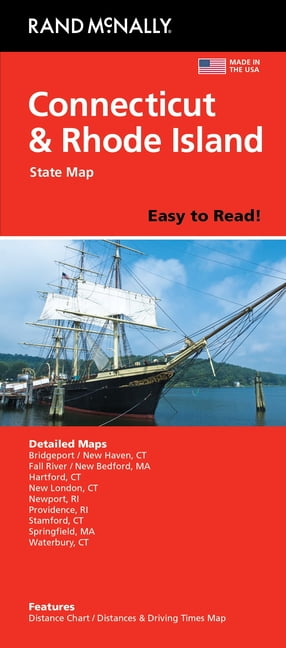 Rand McNally Easy to Read: Connecticut, Rhode Island State Map ...