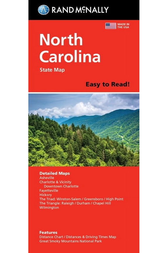 Easy to Read Foldable 2024 State Map, 3.94 x 0.16 in