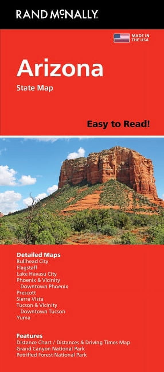 Rand McNally Easy to Read Folded Map: Arizona State Map, (Paperback)