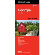 Rand McNally Easy to Read Georgia State Map, Paperback
