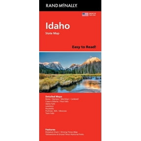 Rand McNally Easy to Read: Idaho State Map, (Paperback)