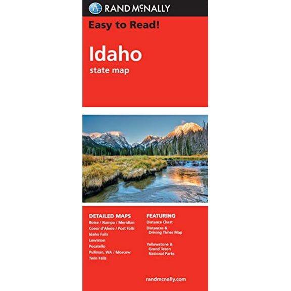 Pre-Owned Rand McNally Easy to Read! Idaho State Map Paperback