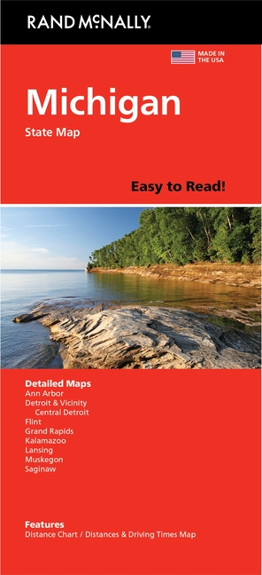 Rand McNally Easy To Read: Maine State Road Map - Folded, Updated 2023