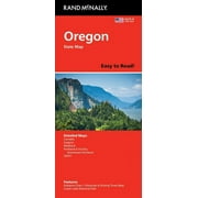 Rand McNally Easy to Read Oregon State Map, Paperback