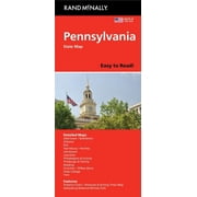 Rand McNally Easy to Read Pennsylvania State Map, Paperback
